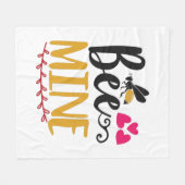 Couple Art Bee Mine Fleecedecke (Vorderseite (Horizontal))