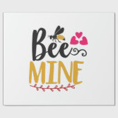 Couple Art Bee Mine Geschenkpapier (Flach)