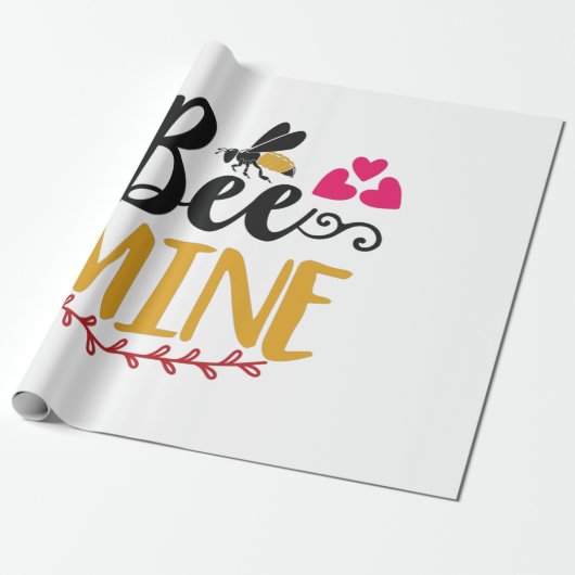 Couple Art Bee Mine Geschenkpapier (Ungerollt)