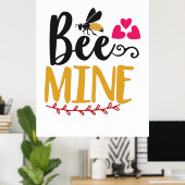 Couple Art Bee Mine Poster (Heimbüro)
