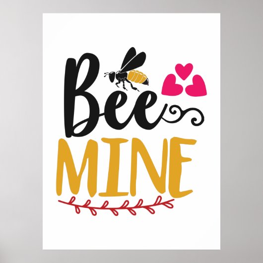 Couple Art Bee Mine Poster (Vorne)