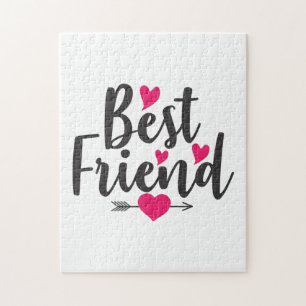 Couple Art Heart Best Friend Puzzle