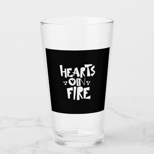 Couple Art hört auf Feuer Glas (Vorderseite)