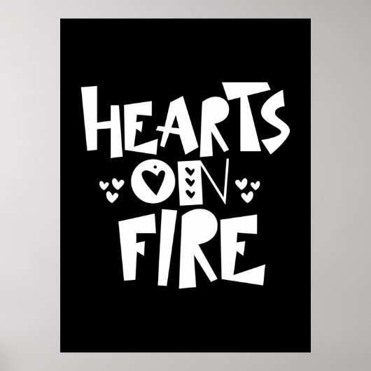 Couple Art hört auf Feuer Poster (Vorne)