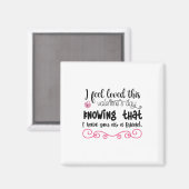 Couple Art I Feel Loved This Valentine's Day Magnet (Vorderseite/Rückseite)
