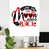 Couple Art I Liebe Poster (Heimbüro)