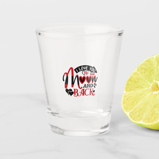 Couple Art I Liebe Schnapsglas (Vorderseite)