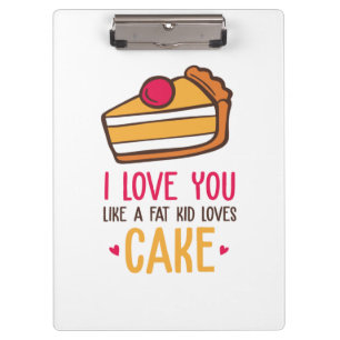 Couple Art I Liebe Sie mögen Lieben Kuchen Klemmbrett