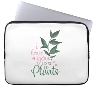 Couple Art I Liebe Sie mögen Pflanze Laptopschutzhülle