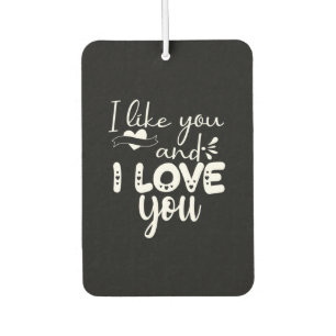 Couple Art I like You und I Liebe You Autolufterfrischer