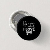 Couple Art I like You und I Liebe You Button (Vorne & Hinten)
