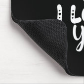 Couple Art I like You und I Liebe You Mousepad (Ecke)