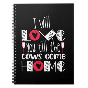 Couple Art I Will Liebe You Notizblock