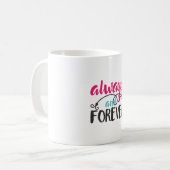 Couple Art immer und für immer Kaffeetasse (Vorderseite Links)