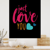 Couple Art Just Liebe You Poster (Küche)