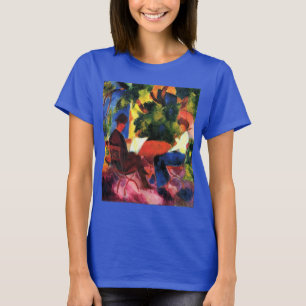 Couple at at Garden Table by August Macke T-Shirt