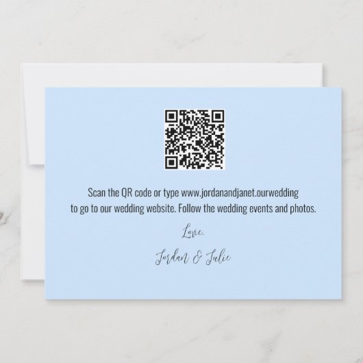 Couple at Beach Flat Save the Date Card (Rückseite)