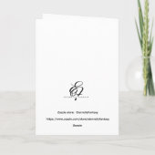 Couple at ocean for sunset -Valentine, anniversary Karte (Rückseite)