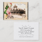 Couple aus dem 18. Jahrhundert mit dem Opernhaus v Visitenkarte (Vorne/Hinten)