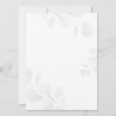 Couple Baby Shower Eucalyptus Bear Greenerenery Sc Einladung (Rückseite)