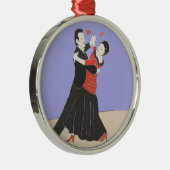 Couple Ballroom Dancing, Ornament Aus Metall (Rechts)