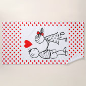 Couple Beach Handtuch Liebe (Vorderseite)