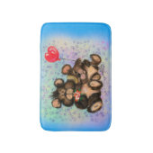 Couple Bear mit Heart Balloon Bath Mat Badematte (Vorderseite Vertikal)