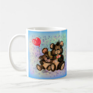 Couple Bear mit Heart Balloon Tasse Gift