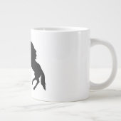 Couple Black Horses Kaffeepause Tasse (Rechts)