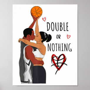 Couple Black Sketll Movies I Liebe You Card Histor Poster