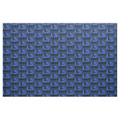 Couple Blue Silhouette Stoff (Yard (91,4 cm))