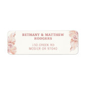 Couple Boho Wedding Einladung Envelope Rücksendead (Vorne)