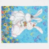 Couple Bunny Fleece Blanket (Vorderseite (Horizontal))