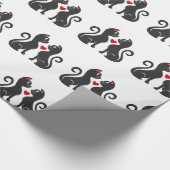 Couple Cat fall in Liebe - Wählen Sie die Hintergr Geschenkpapier (Ecke)