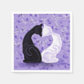Couple Cat Napkins Serviette (Vorderseite)