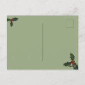 Couple Christmas Foto Postkarte (Rückseite)