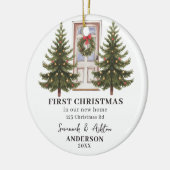Couple Christmas Keepake First Christmas Keramik Ornament (Links)
