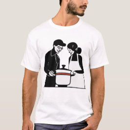 Couple Cooking T - Shirt