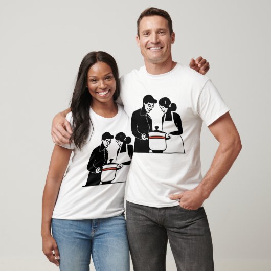 Couple Cooking T - Shirt (Unisex)