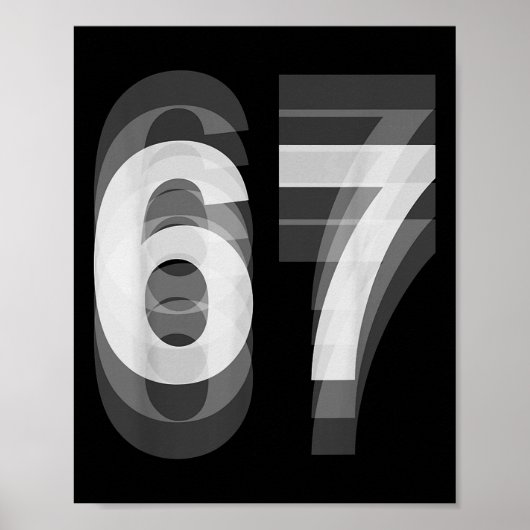 Couple Costume 67 Six Seven Meme Funny _1  Poster (Vorne)