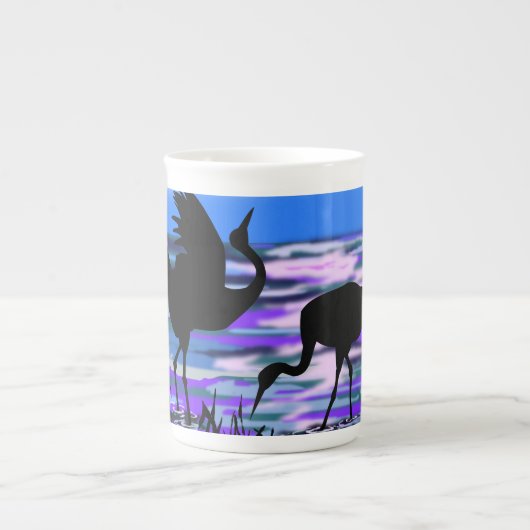 Couple Crane Bird Tasse (Vorderseite)