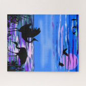 Couple Crane Puzzle (Horizontal)