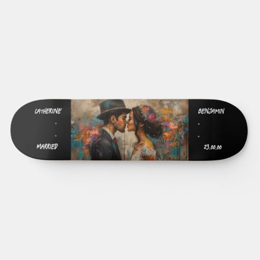 Couple Customize Graffiti Urban Skateboard (Horizontal)