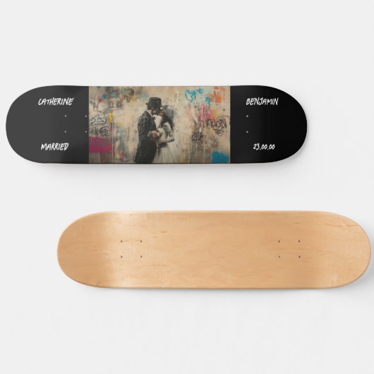 Couple Customize Graffiti Urban Skateboard (Horizontal)