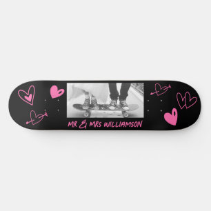 Couple Customize Wedding Skateboard