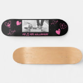 Couple Customize Wedding Skateboard (Horizontal)