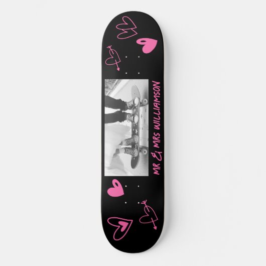 Couple Customize Wedding Skateboard (Vorderseite)