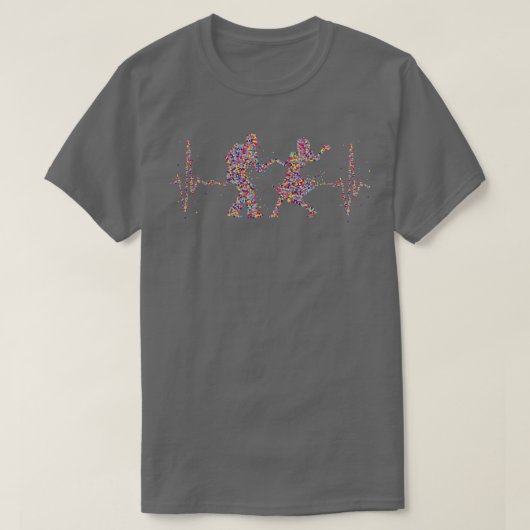 Couple Dance Dancing Couple Heartbeat T-Shirt (Design vorne)