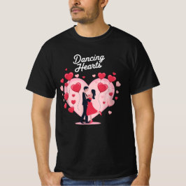 Couple Dancing Hearts Liebe Valentinstag T-Shirt
