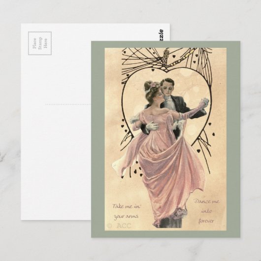 Couple Dancing Postkarte (Vorne/Hinten)